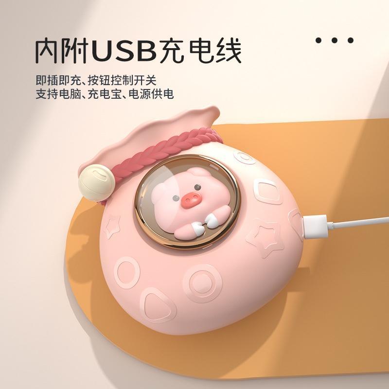 Quạt Đeo Cổ Mini Di Động Không Cánh Sạc USB Cho Trẻ Em