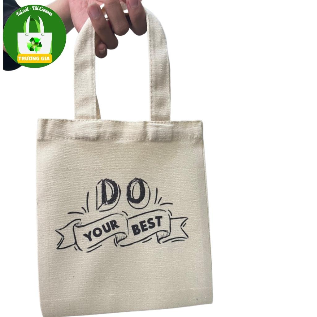 TúI tote Vải canvas Be in hình LETTER không khóa kéo 26x33 Trương Gia Túi Vải - Túi Canvas