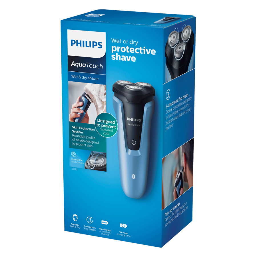 Máy Cạo Râu Khô Và Ướt Philips AquaTouch S1070/04