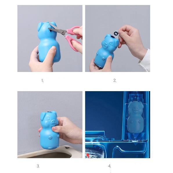 Lọ thả bồn cầu diệt khuẩn vệ sinh hình heo