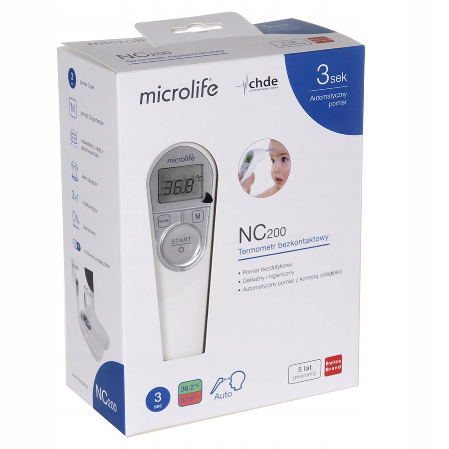 Nhiệt kế điện tử hồng ngoại MICROLIFE NC 200 hàng chính hãng