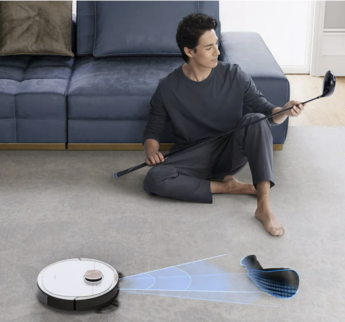 Robot Hút Bụi Lau Nhà ECOVACS Deebot T8 Max, Kết Nối App, Công nghệ OMO 2.0, Lực Hút 1600 Pa, Phù Hợp Diện Tích 120m2, Công Suất 30W - Hàng Chính Hãng