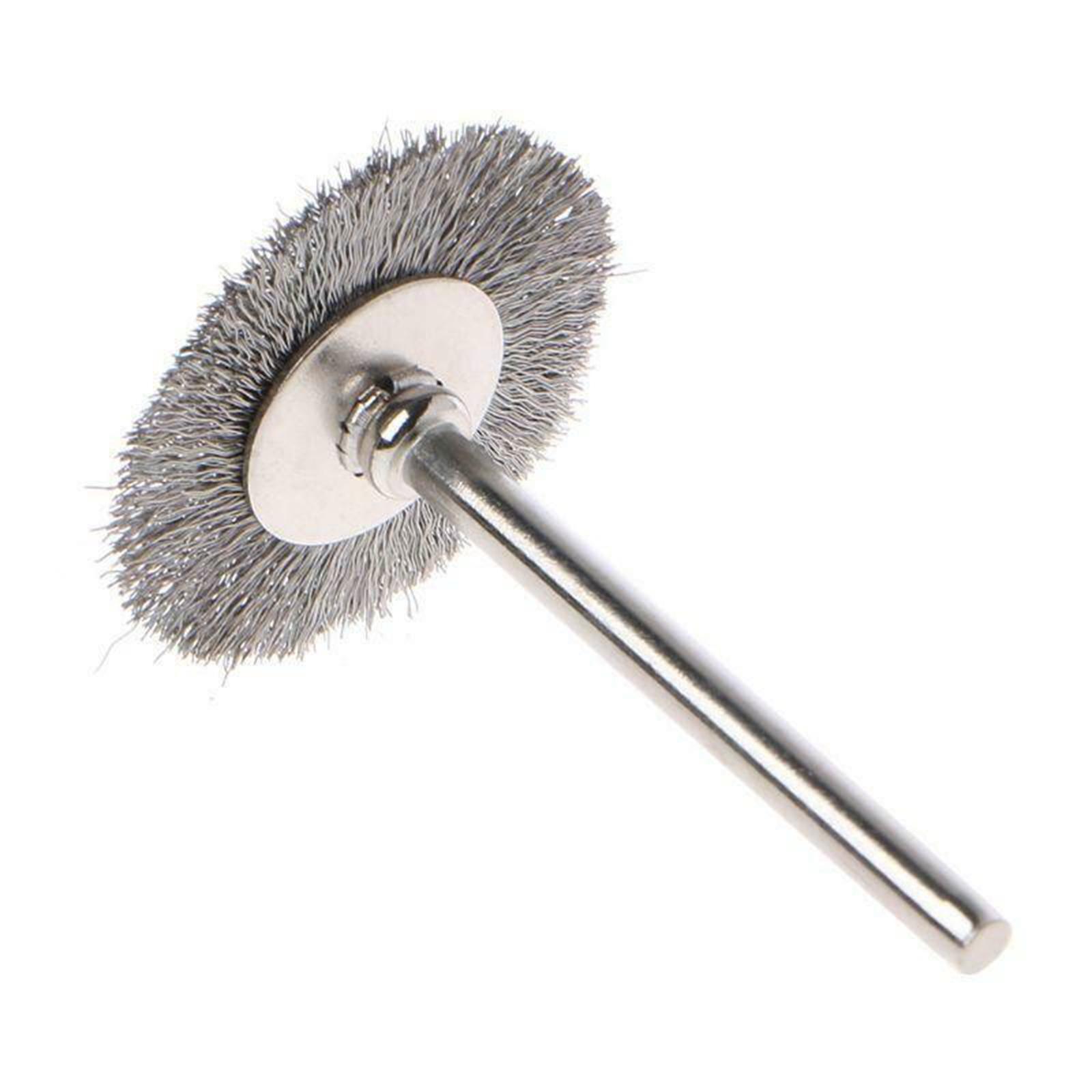 10Pcs 2.2cm Steel wire Brush Metal Derusting Brush Accessory