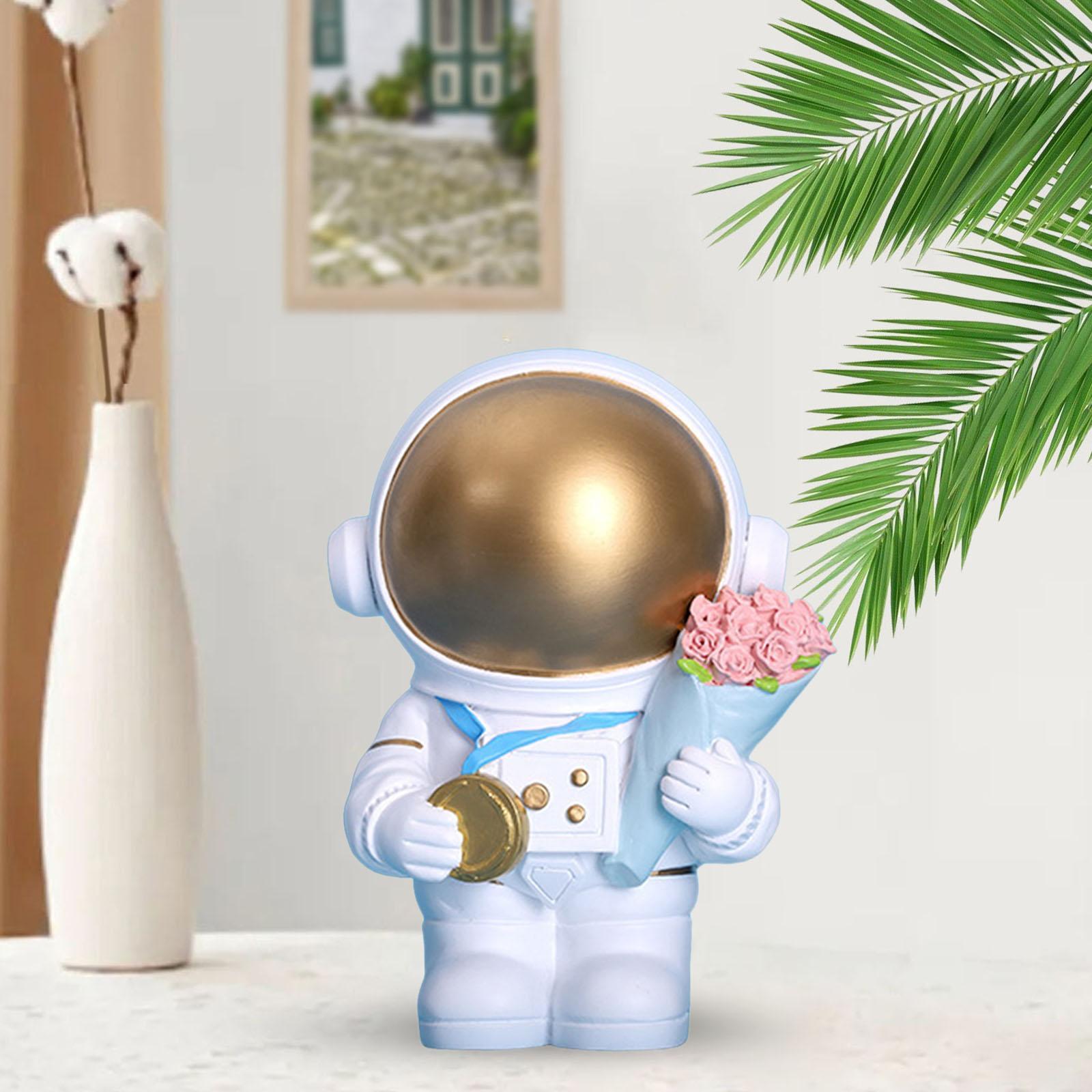 Astronaut Figurine Sculpture Figures Resin Decoration Crafts for Living Room