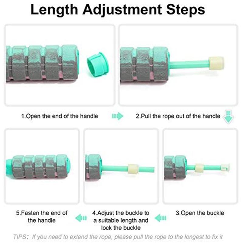 Dây Nhảy Tập Ropeless Dây Nhảy Cho Tập Thể Hình, Có Thể Điều Chỉnh Có Trọng Số Không Dây Nhảy Dây Cho Nam Nữ Trẻ Em