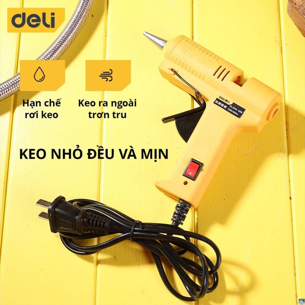 Súng Bắn Keo Deli 40W Chất Lượng Cao - Kích Thước Nhỏ Gọn, Công Suất Lớn, Nhỏ Gọn, Dễ Dàng Sử Dụng - DL2540