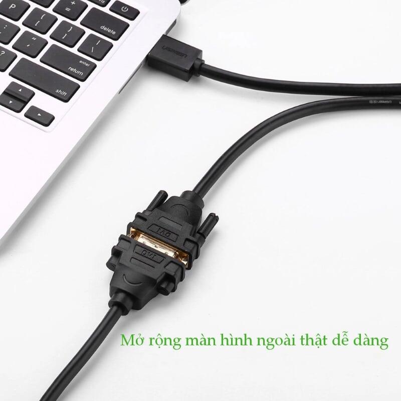 Ugreen UG50350HD133TK 5M màu Đen Cáp chuyển đổi HDMI sang DVI 24 + 1 thuần đồng - HÀNG CHÍNH HÃNG