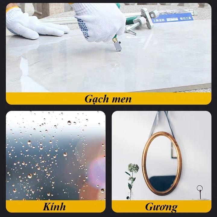 Bộ dao cắt kính,gạch men đa năng  Dao cắt kiếng kèm theo dụng cụ bẻ tách gạch kính cao cấp