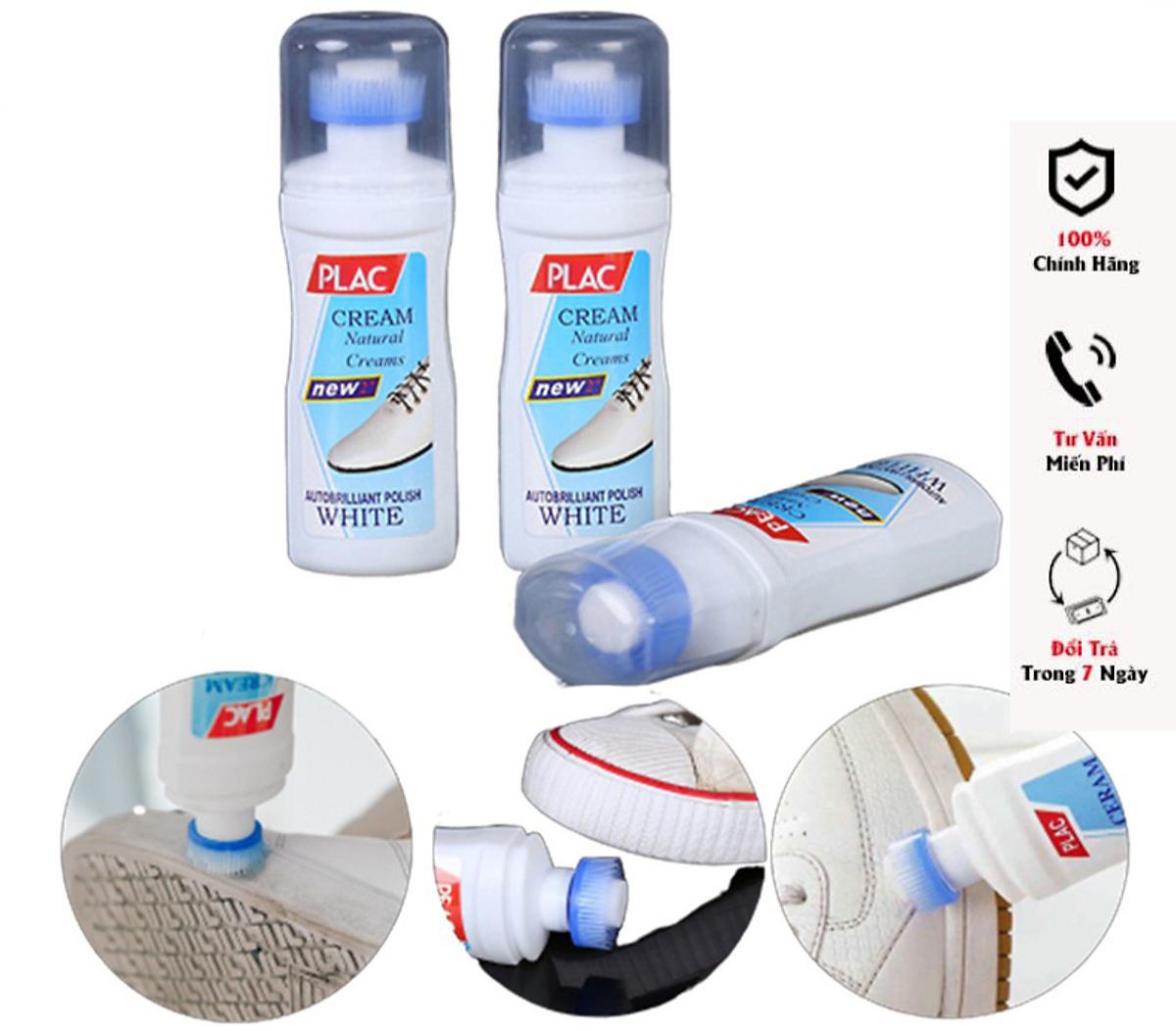 Lọ Nước Lau Giày Túi Xách Plac Chai Cọ Tẩy Trắng Giày Sneaker Đầu Chổi