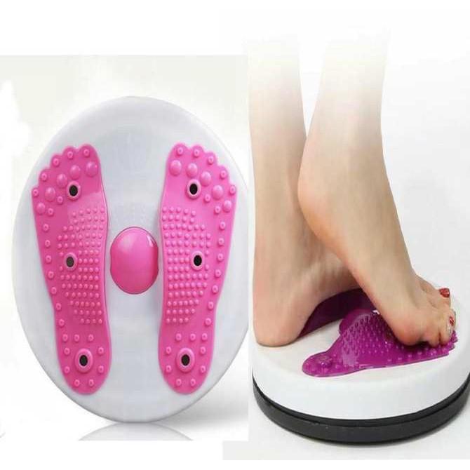 Đĩa xoay eo thon gọn kết hợp Massager bàn chân - GDHN Loại Tốt