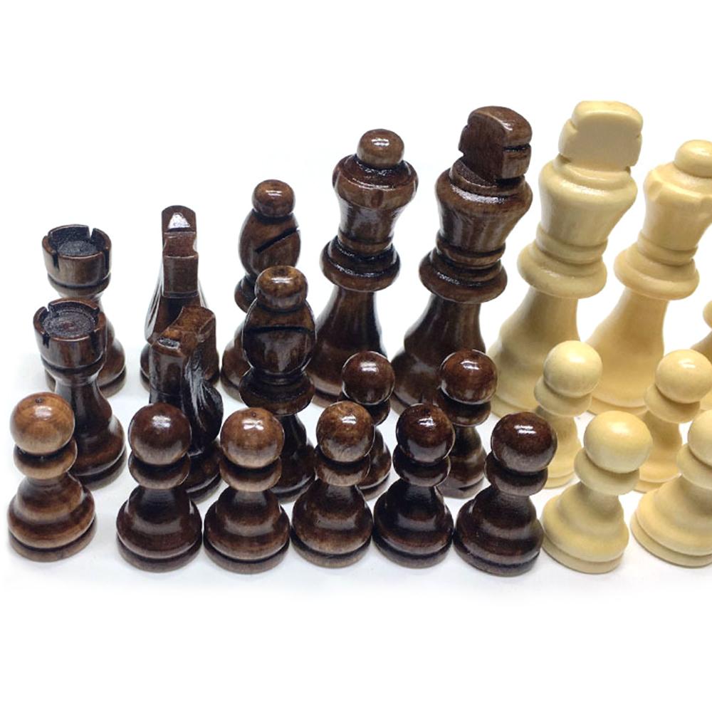 32pcs International Chess Pieces Wood Chess Game Replacement