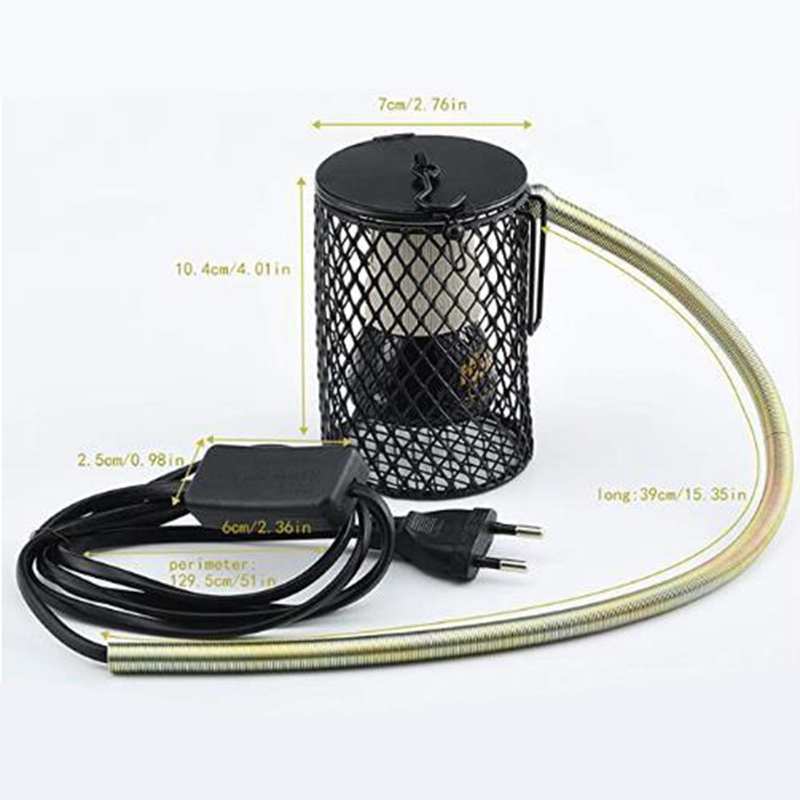 100W Reptile Heating Lamp Tortoise Brooder Heat Bulb Basking Lighting