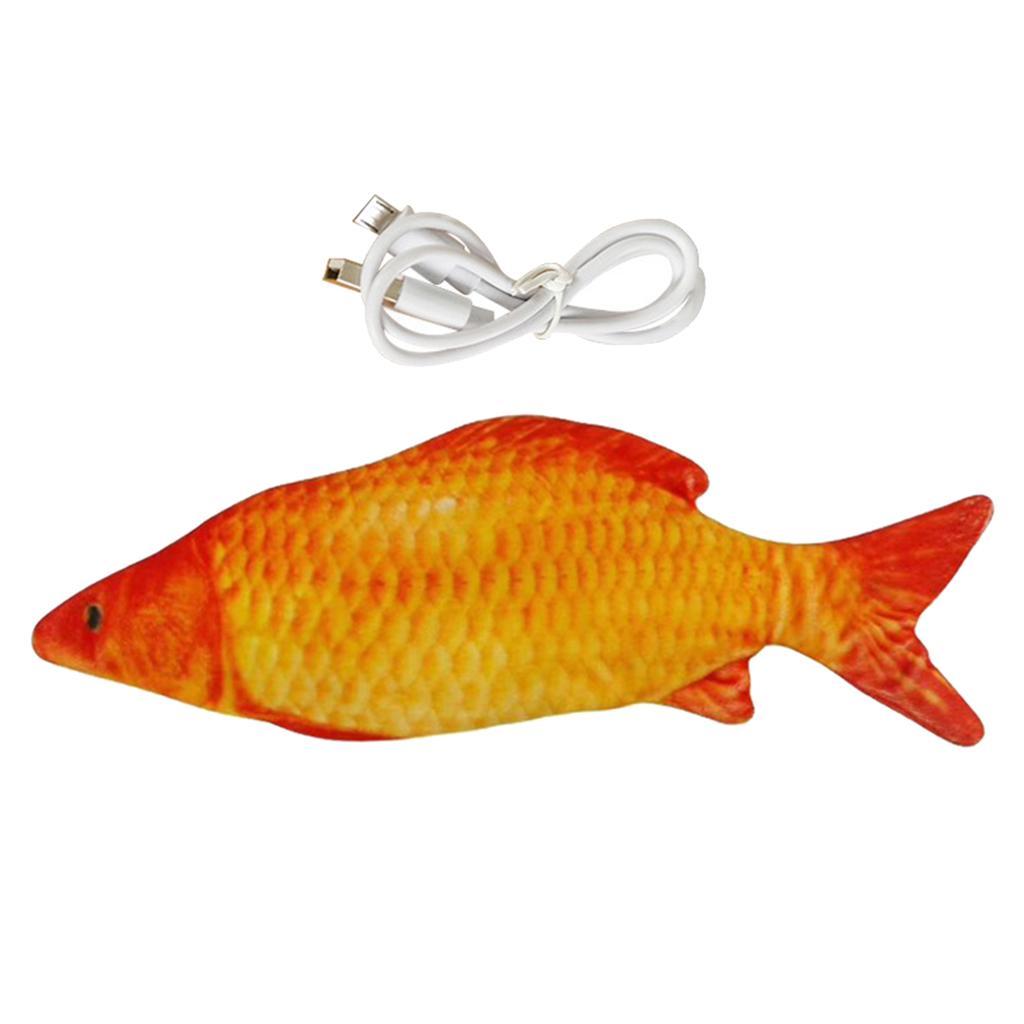 2x Grass + Red Carp Electronic Dancing  Cat Toy Wagging Flipping Moving