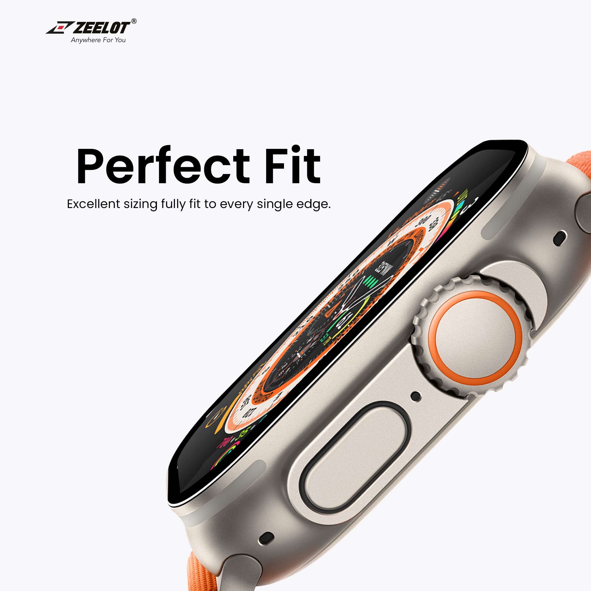 Miếng Dán Cường Lực Zeelot Dành Cho AppleWatch Ultra 49mm, PIshield 2.5D PureGlass - HÀNG CHÍNH HÃNG