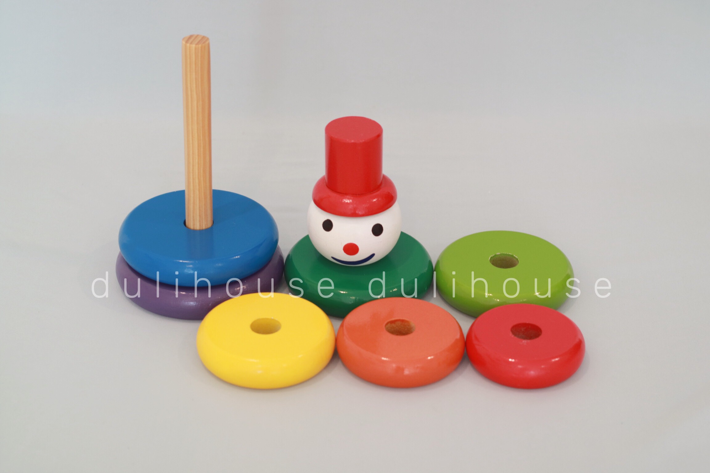 Đồ Chơi Gỗ Cao Cấp Tháp gỗ - Phát triển thị giác, thẩm mỹ, tư duy logic, sáng tạo cho trẻ - Hàng Chính Hãng