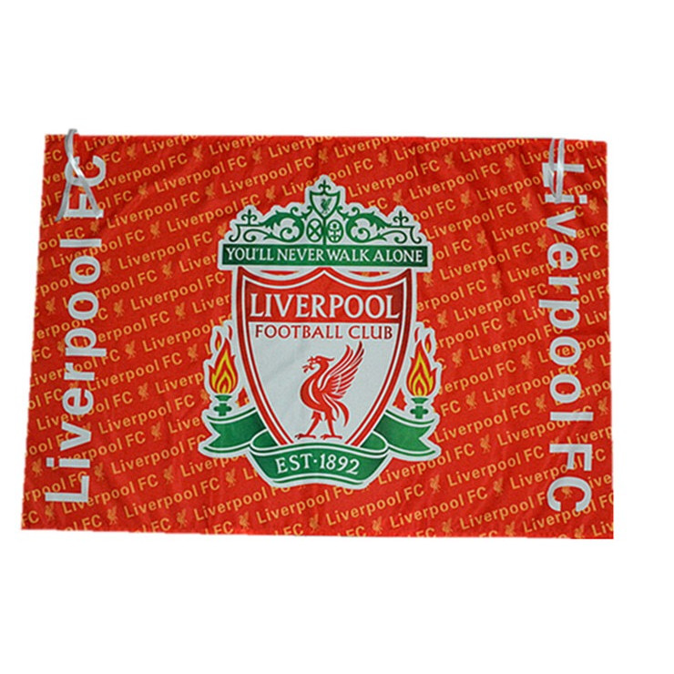 Cờ lưu niệm, cờ trang trí logo đội bóng quà tặng hấp dẫn cho bạn bè Liverpool