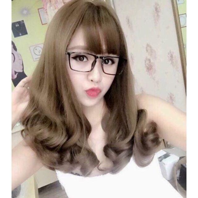 Tóc giả nguyên đầu xoăn lửng ️️ ️️ nguyên đầu xoăn lửng 8112