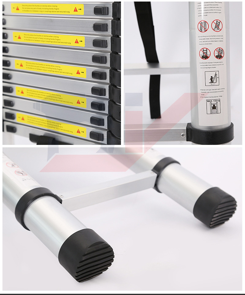 Thang nhôm rút đơn DIY TL-I-50 chiều cao sử dụng tối đa 5m - Tiêu chuẩn chất lượng an toàn Châu Âu