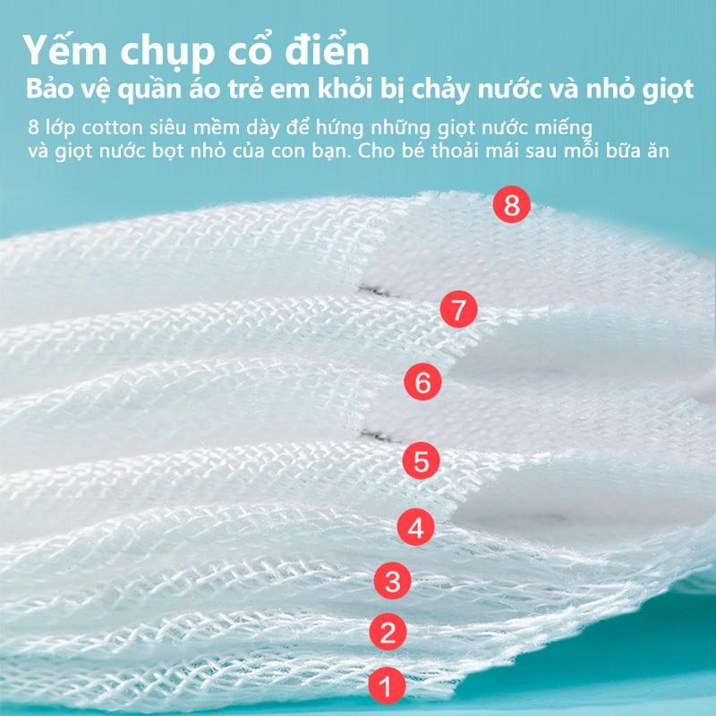 [Einmilk.ân ninh] Gối khăn xô cotton 8 lớp cho bé sơ sinh chỉ cao 0cm 100% cotton