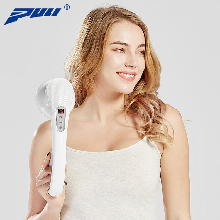 Máy massage cầm tay pin sạc 8 đầu, 5 chế độ, 6 tốc độ PULI PL-667DC3 - Mát xa hỗ trợ trị đau nhức mỏi toàn thân