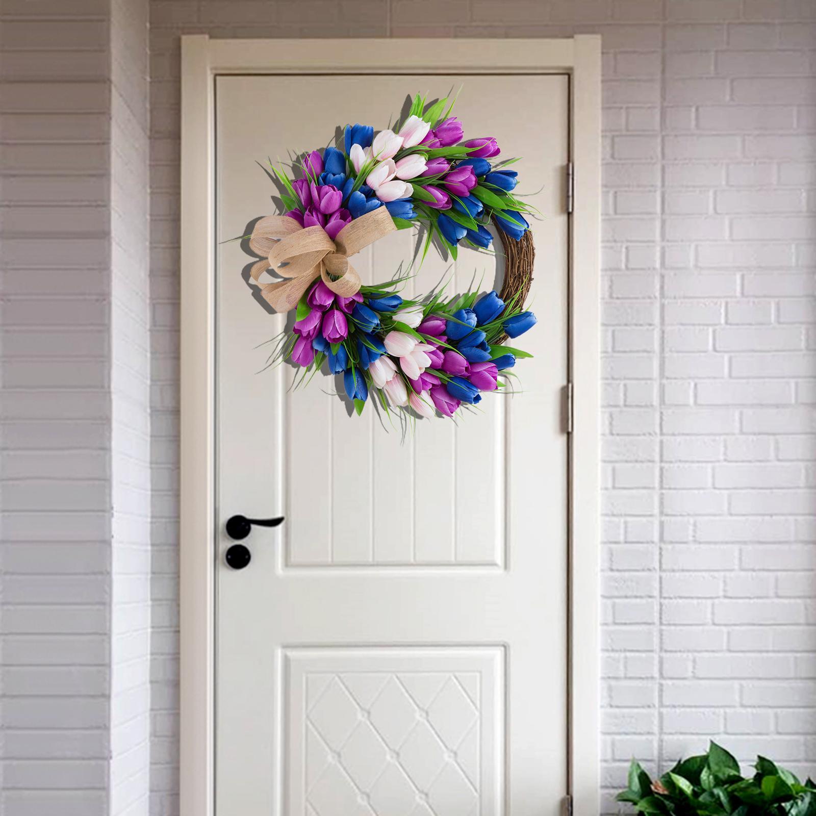 Artificial  Wreath  Hanging Front  Garland  Decor