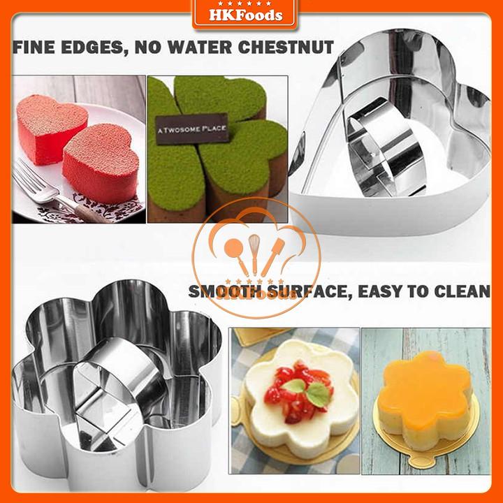 Khuôn mousse mini inox cao cấp nhiều hình