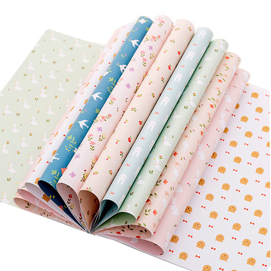 Tập Giấy Gói Quà Họa Tiết Dễ Thương Wrapping Paper Book 16P-21402