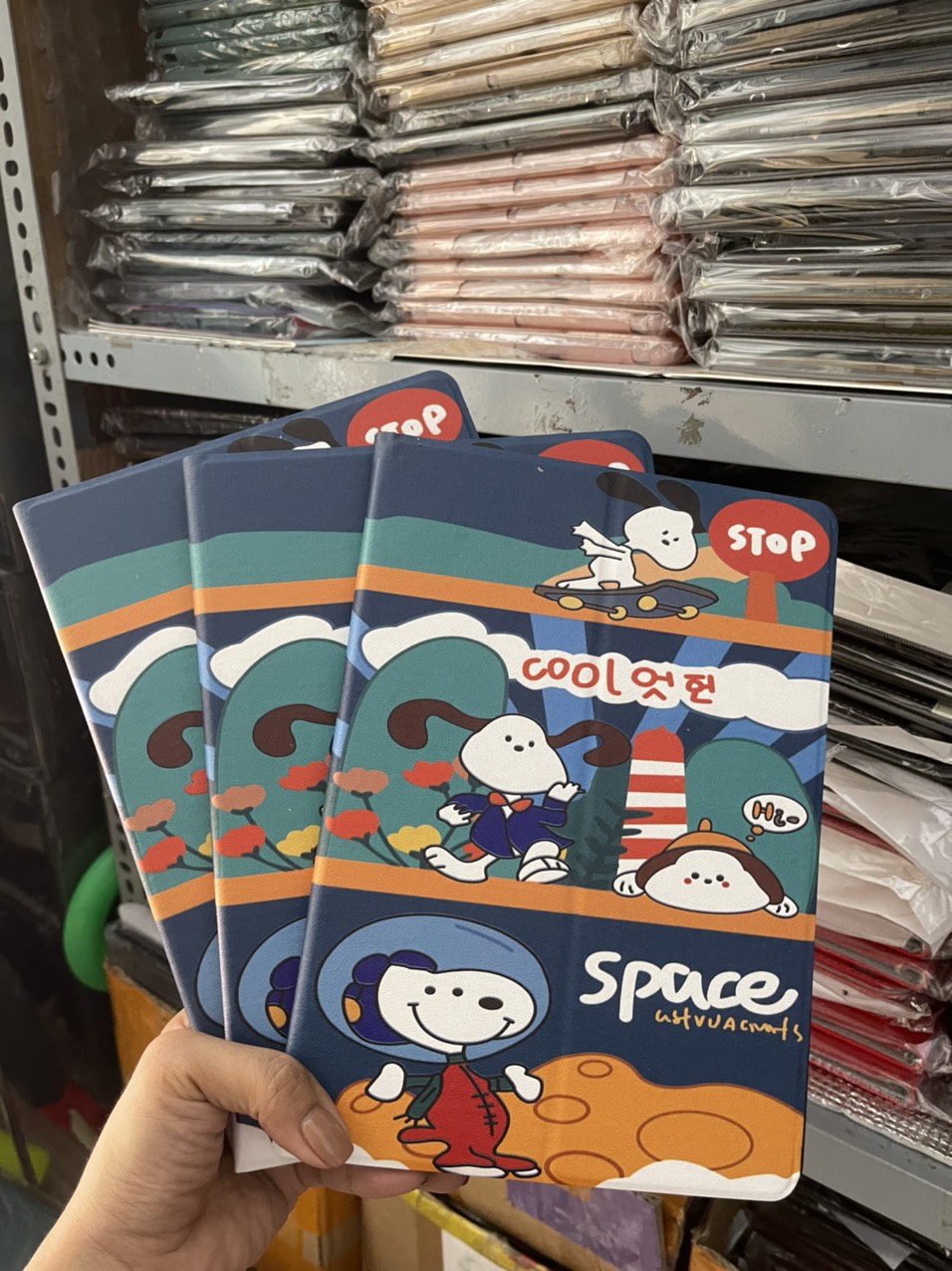 Bao da dành cho ipad 2017/2018/Gen 5/6/Air 1/2 hoạt hình