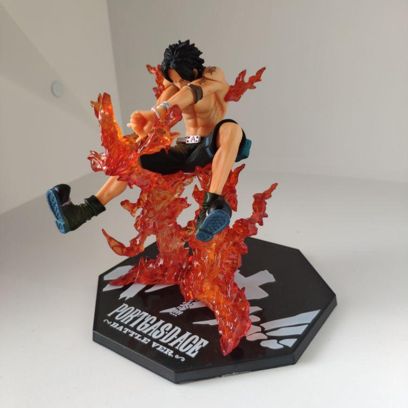 Mô hình cao cấp Ace Hỏa quyền battle ver chữ thập fig one piece anh trai luffy