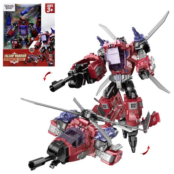 Đồ Chơi Robot Biến Hình Thành Máy Bay Trực Thăng - Vecto VTB19/RD - Màu Đỏ