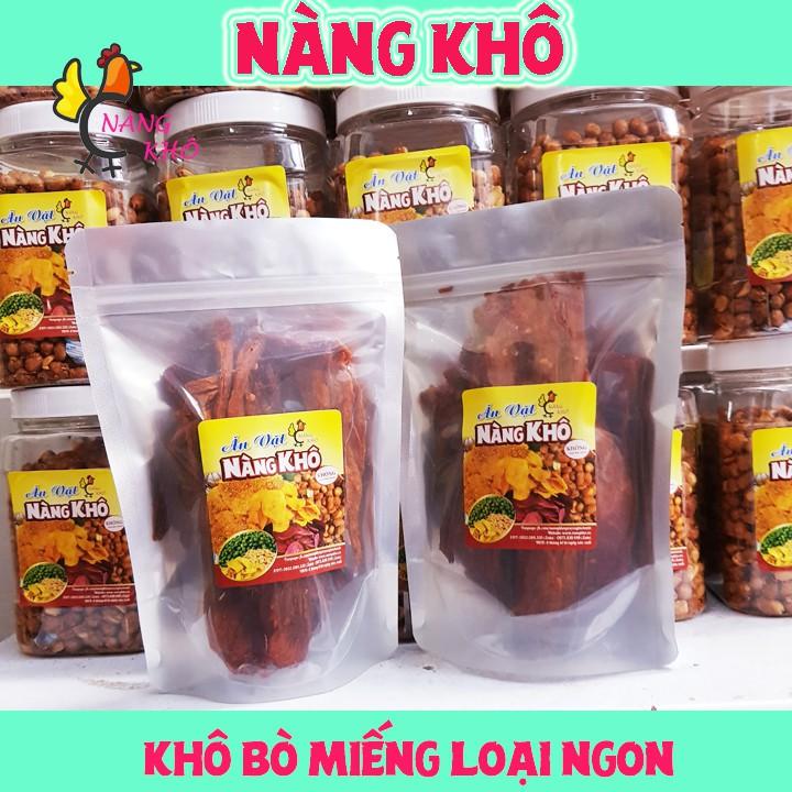 Khô bò miếng loại 1 siêu ngon | 100 gr | Đồ ăn vặt Nàng Khô