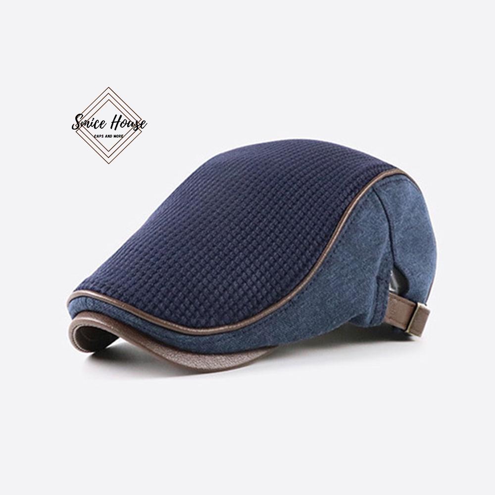 Nón beret denim Jamont nam cao cấp thoáng khí mũ nồi nam cao tuổi cho ông và bố hàng nhập khẩu- Smice House