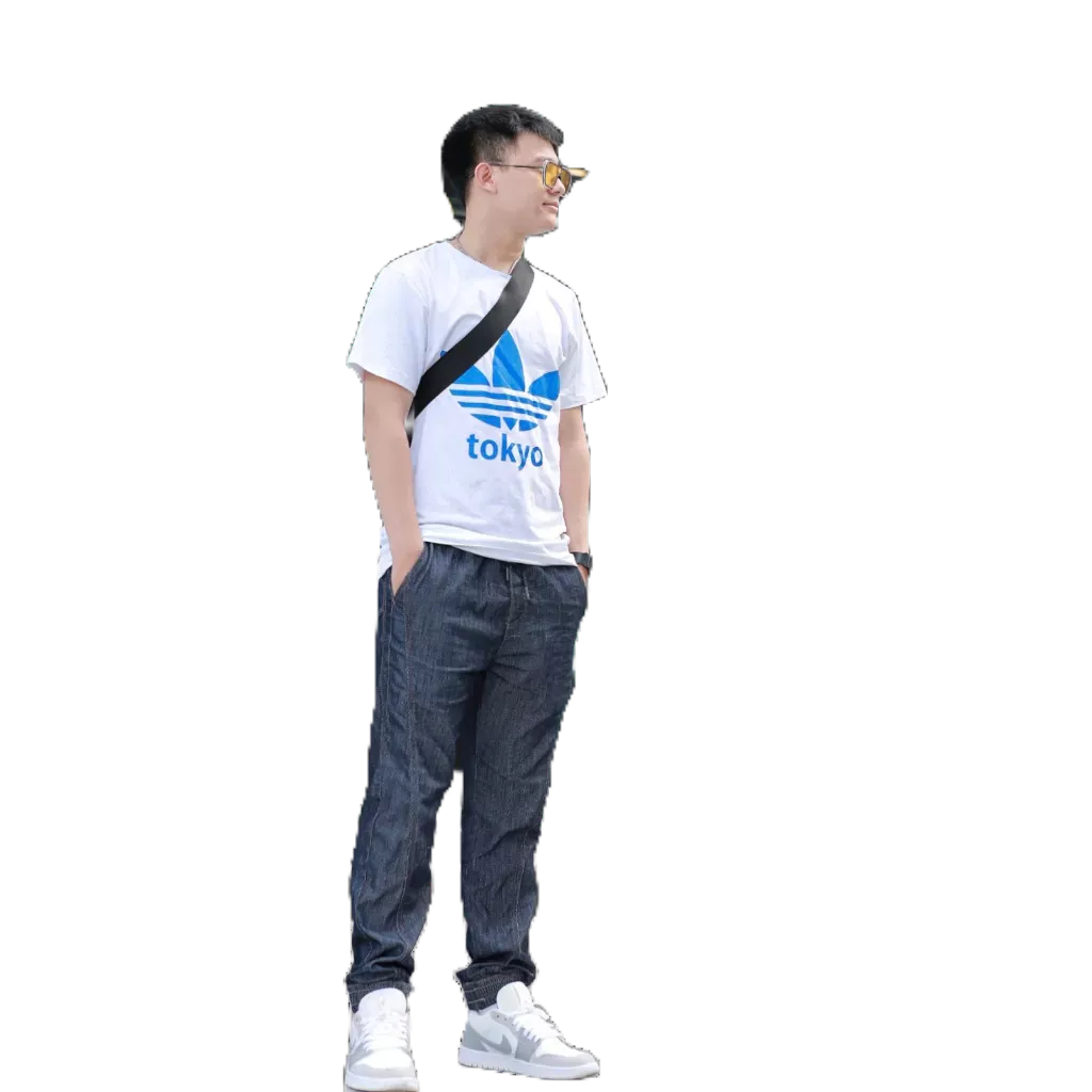 Quần Jogger Cotton Q1_quần jogger nam cạp chun, màu Navy, phong cách thể thao, trẻ trung, | SAMMA JEANS