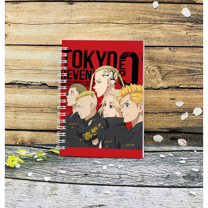 Sổ gáy xoắn lò xo Tokyo Revengers nhiều nhân vật