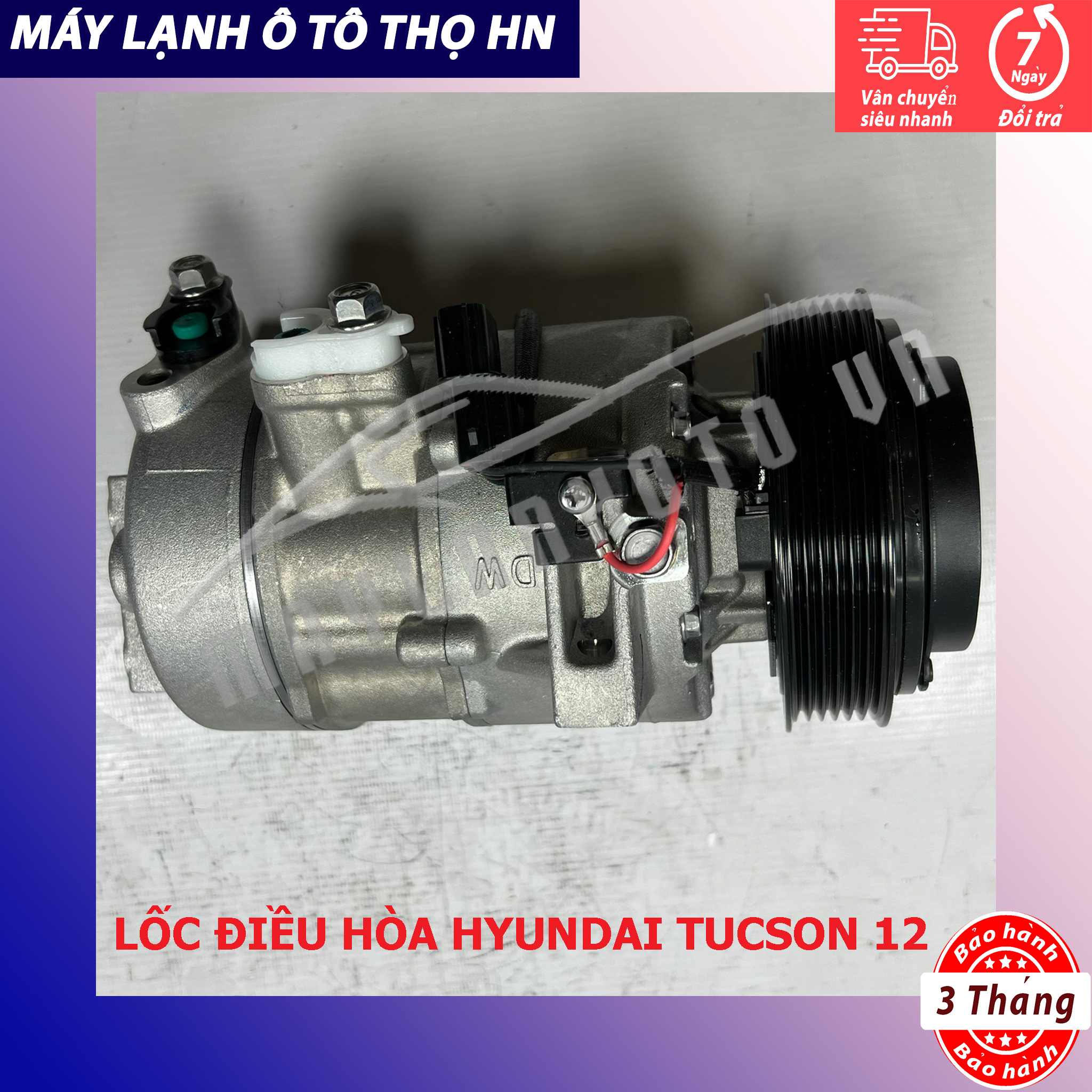 Lốc điều hòa HYD Tucson IX-Kia Sportage 2008 2009 2010 2011 2012 3 chân Hàn Quốc 08 09 10 11 12 97701-2S000