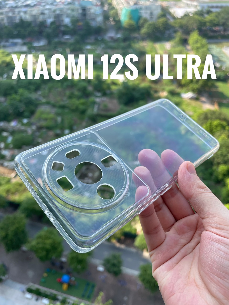 Ốp lưng silicon cho Xiaomi 12S Ultra dẻo Gor Bảo vệ camera trong suốt Hàng nhập khẩu