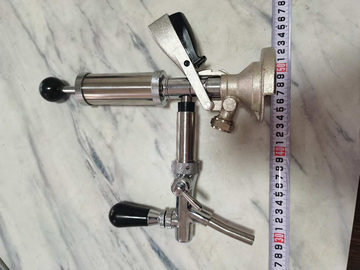Vòi Rót Kèm Bơm Tăng Áp Gắn Keg Mini Type A - Inox 304 cao cấp