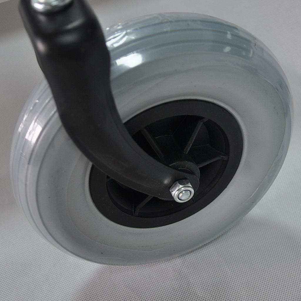 2Pcs 8" Anti-skid & Wear Electric Drive Wheelchair Wheel Castors, Solid Tyre