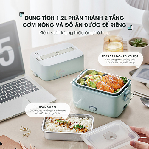 Hình ảnh Hộp cơm điện Bear SB-HC12L - Hàng chính hãng