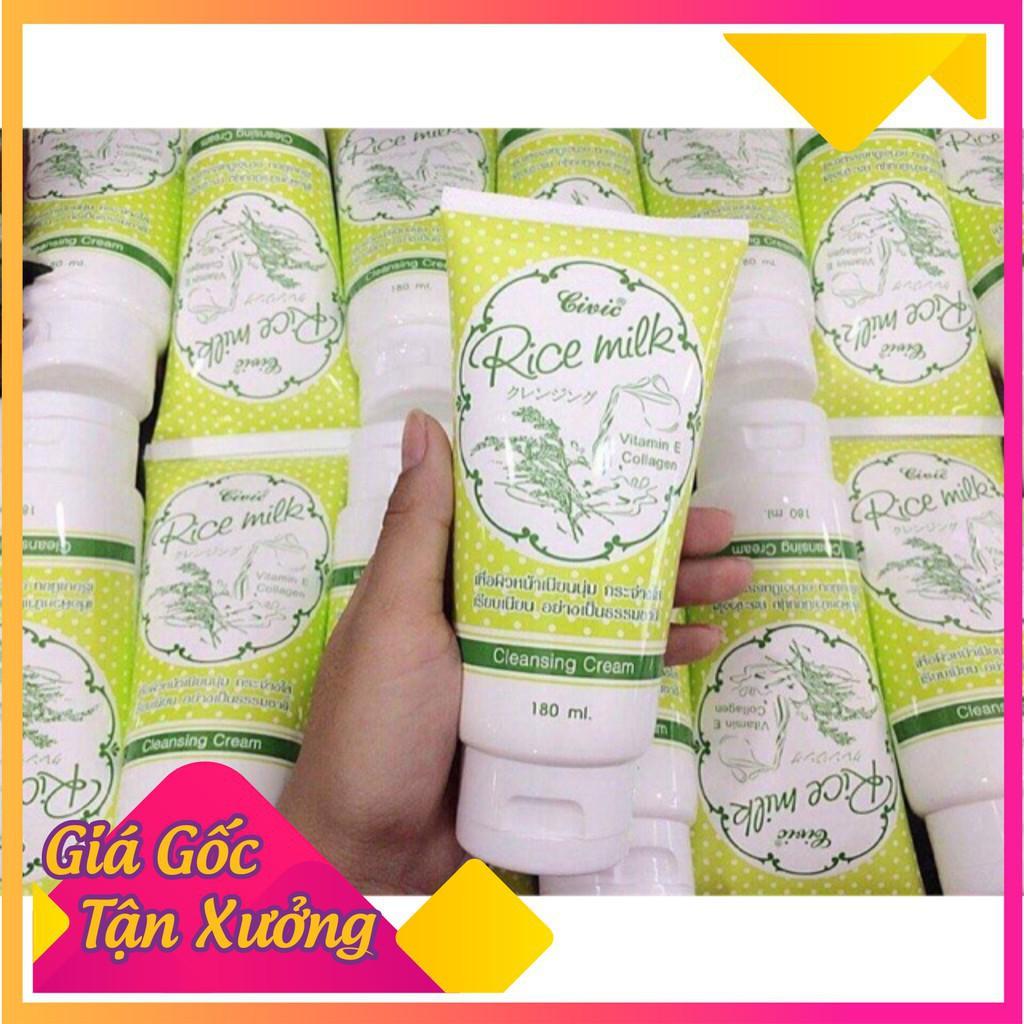 [GiaDungToanCau] Sữa Rửa Mặt Cám Gạo Thái Lan 180ml - tinh chất của gạo ( Chuẩn loại 1)