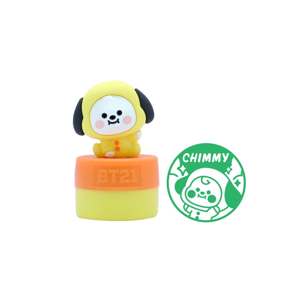 MỘC  IN HÌNH NHÂN VẬT  BT21 BABY FIGURE STAMP  - HÀNG CHÍNH HÃNG 