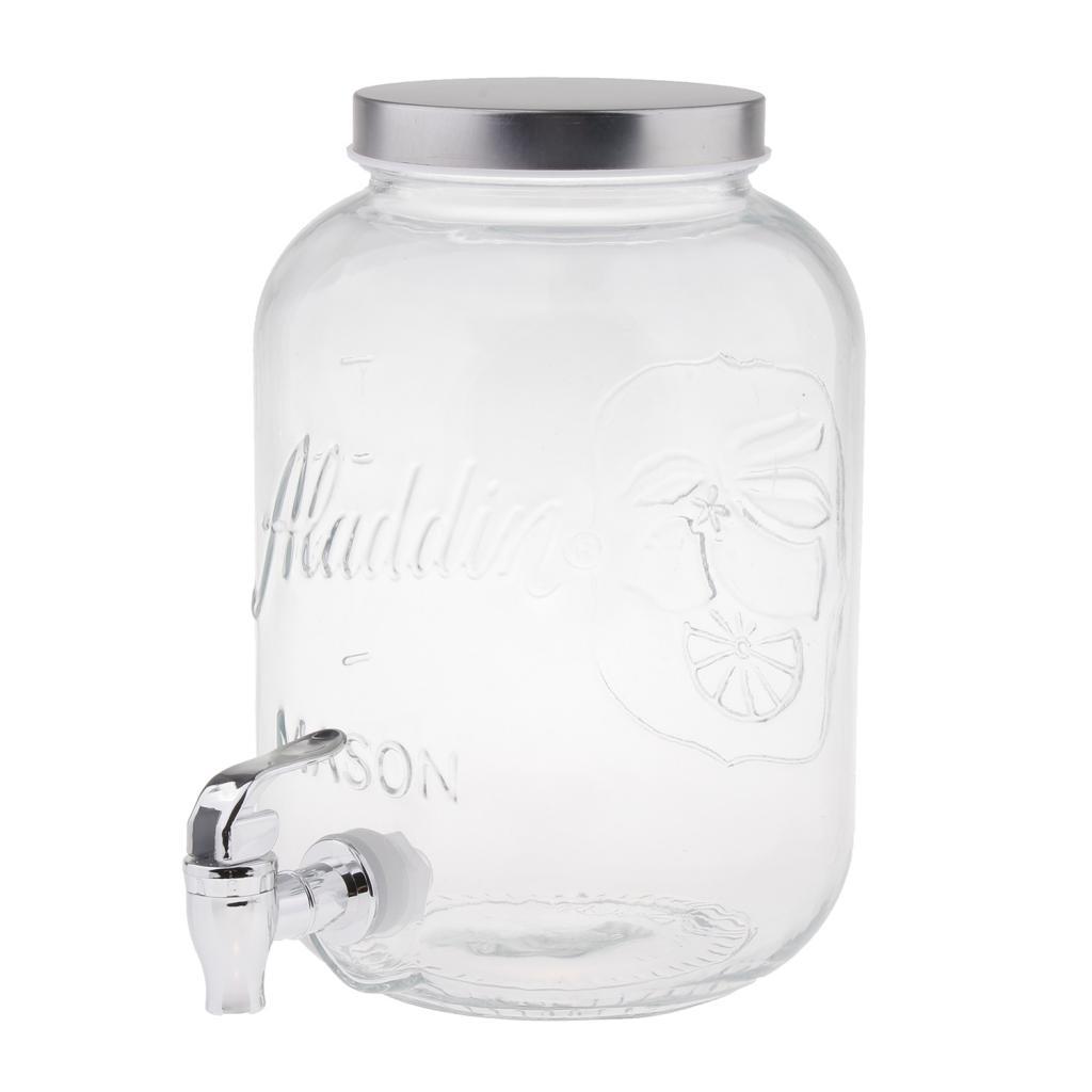 Beverage Dispenser with Lid &  Spigot Beverage Cocktail BBQ Party