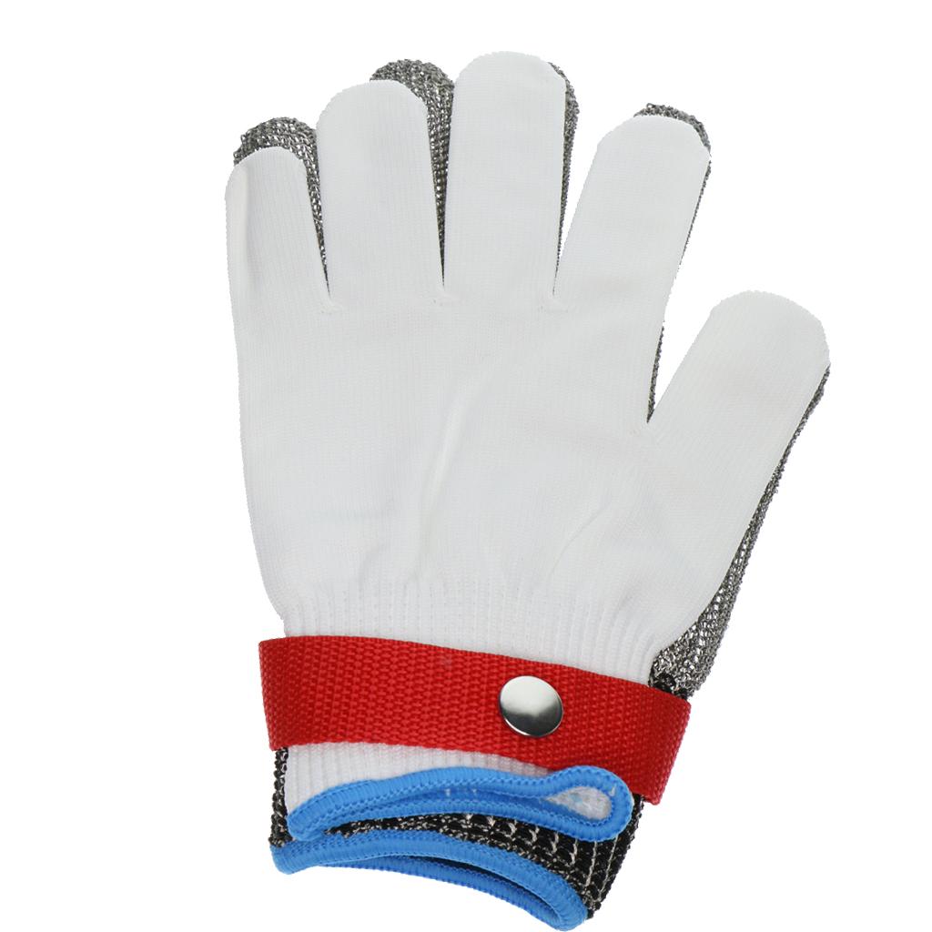 1 Pair Work Glove Safety Cut Proof Stab Resistant Metal Mesh Butcher Gloves