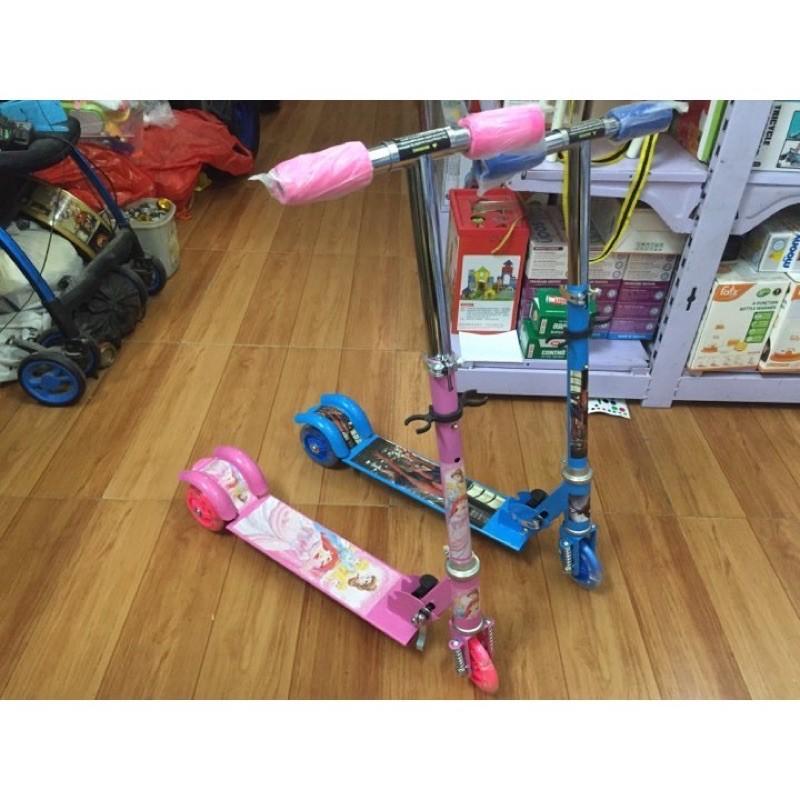 Xe trượt Xe Scooter Cỡ To Có Lò Xo Giảm Sốc Bánh Phát Sáng – đồ chơi vận động cho bé-1183