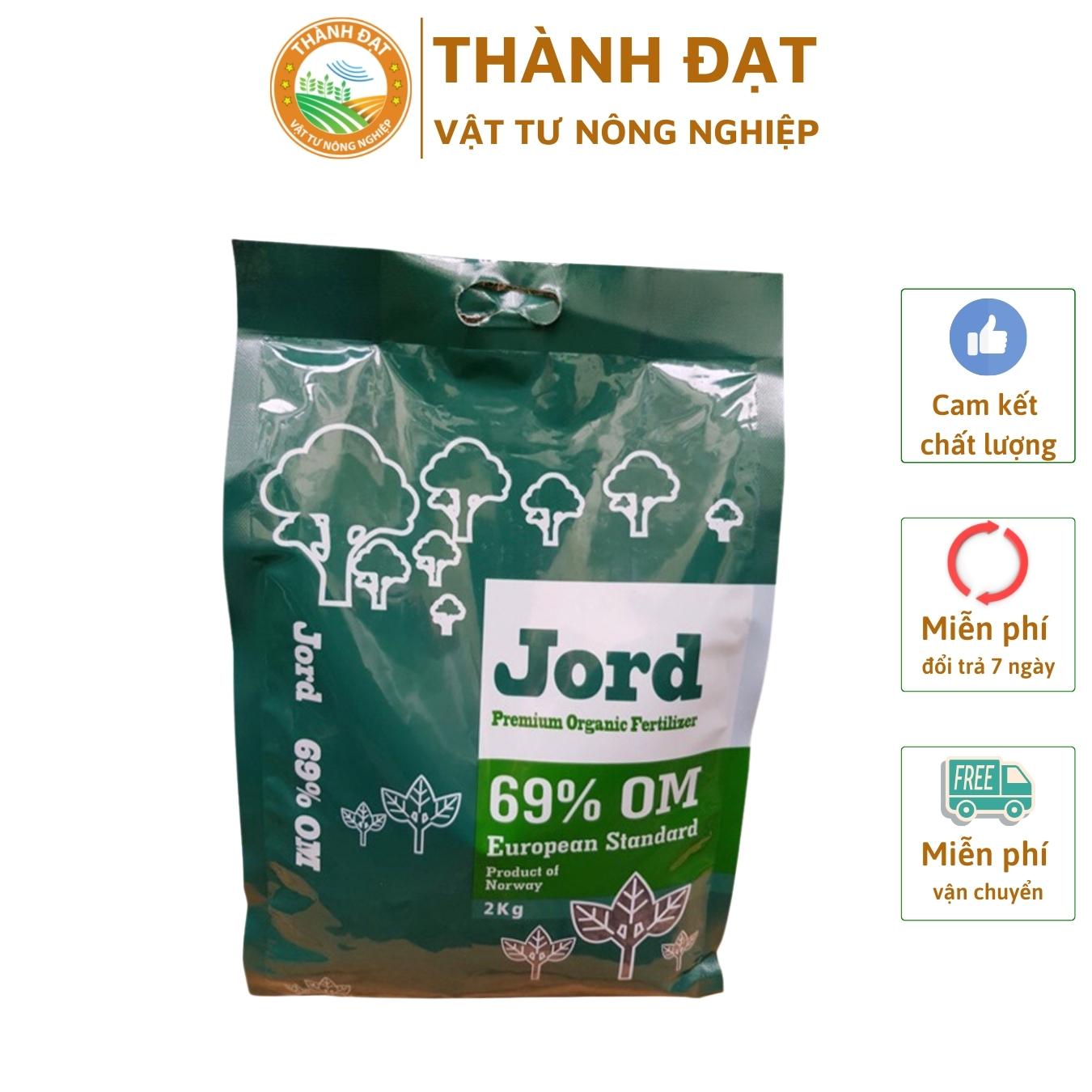 Phân hữu cơ tan chậm Jord Nauy túi 2kg - Tăng năng suất cây trồng, cải tạo đất