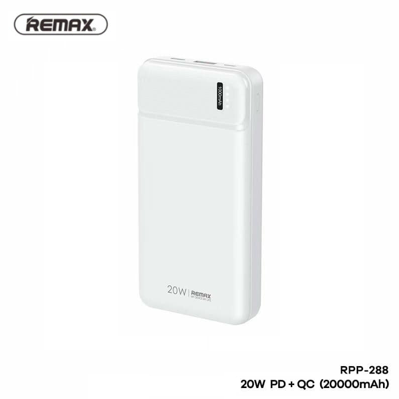 Pin Sạc Dự Phòng 20.000Mah Sạc Nhanh 20Ư( PD+QC) Remax Rpp-288 -Hàng Chính Hãng Random Màu