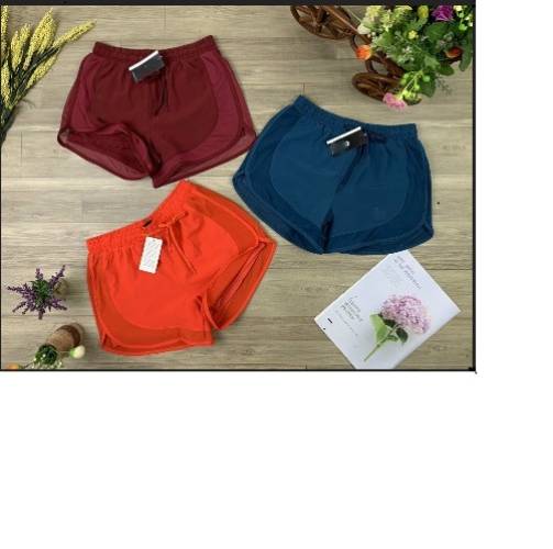 Quần Đùi Tập Thể Thao Nữ 2 Lớp Chất Dù Mềm