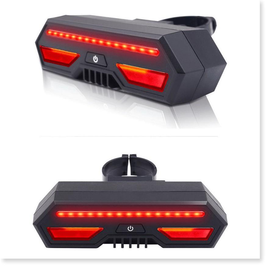 Đèn sau xi nhan xe đạp LP-1801 có điều khiển không dây, dung lượng pin 2200mAh, chống nước khi đi mưa