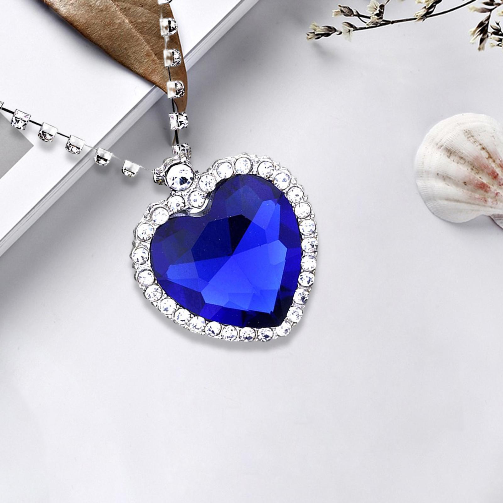 Crystal Pendant Necklace Titanic Heart Of The Necklace Valentines Gift