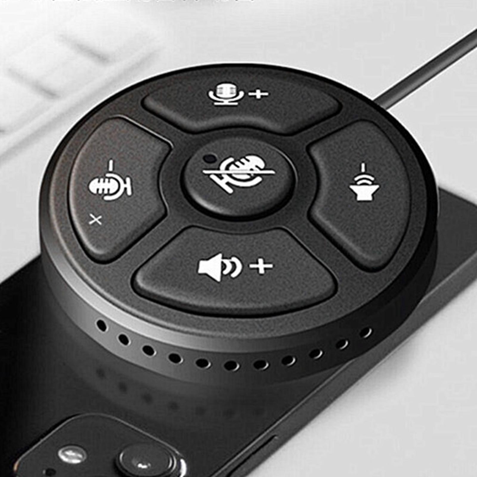 2x USB Conference Microphone w/Mute Button Plug &Play for Meeting Computer
